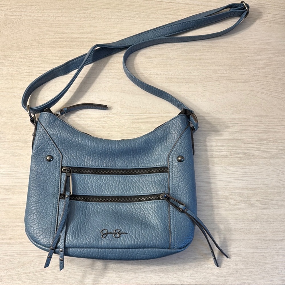NWOT Jessica Simpson Blue Crossbody Bag with Adjustable Strap